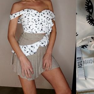 Nwt asilio Opticol seeing eye black & white top 2